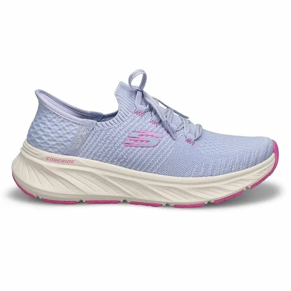 NEW Skechers Women's 9 M Edgeride Slip-Ins‎ Shoes Periwinkle Pink 150470-PWPK - Picture 3 of 6